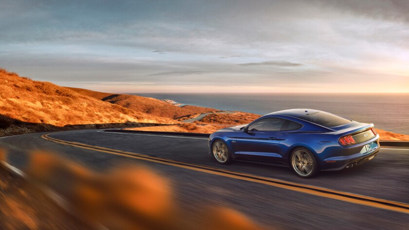 LED lighting all around the Mustang is now the norm, but the previous-generation’s controversial rear taillamps remain largely unchanged