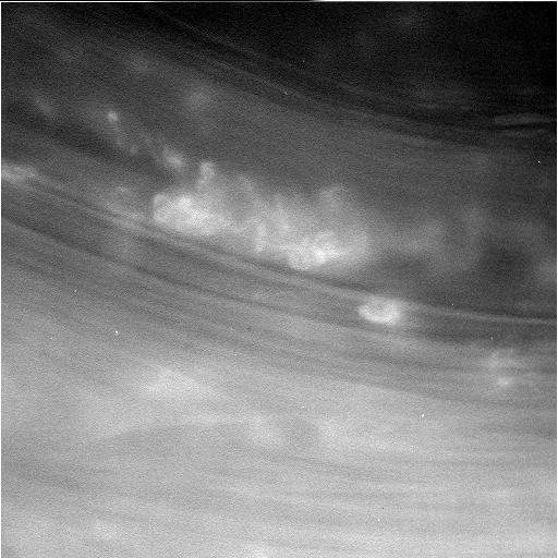 An unprocessed view of Saturn's atmosphere captured by Cassini during its Apr. 26 dive