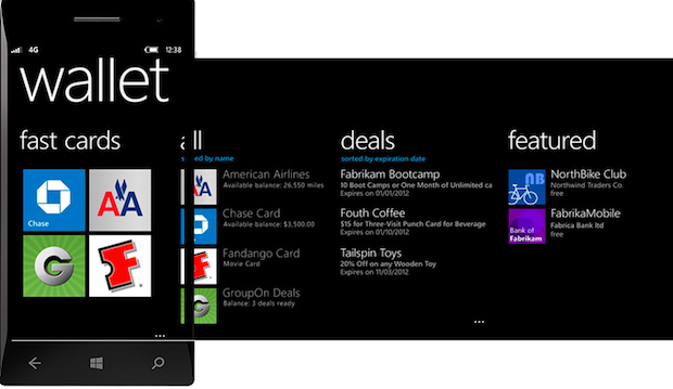 Microsoft's Wallet seems to be much like a mash-up of Google's NFC payments and Apple's Passbook