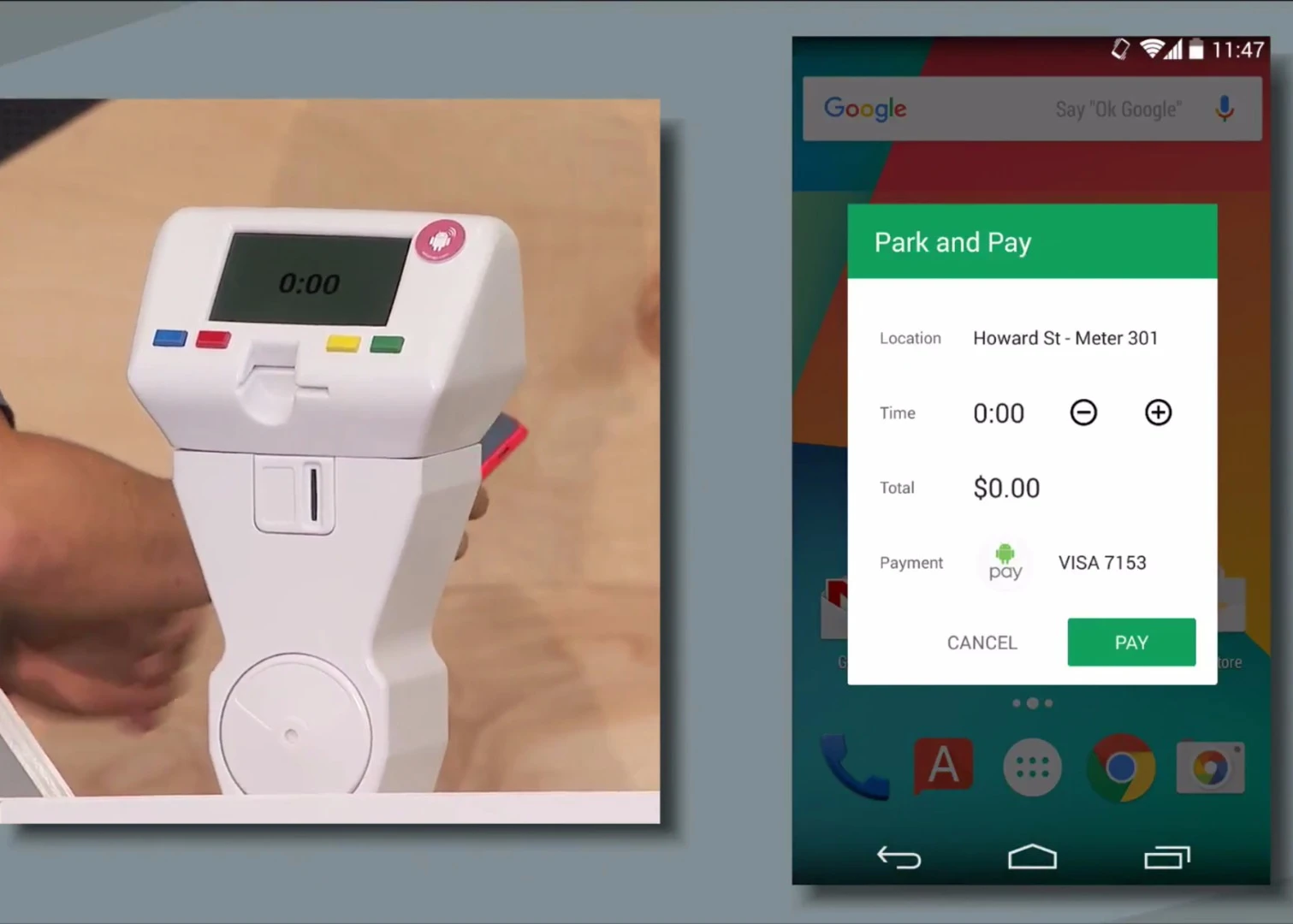 One of Google's on-stage demos showed Instant Apps launching with an NFC tap