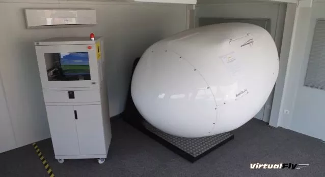 The OVO-4 is a full-motion, fully-enclosed light aircraft flight simulator, that can be yours for just under $60,000 (Photo: VirtualFly)