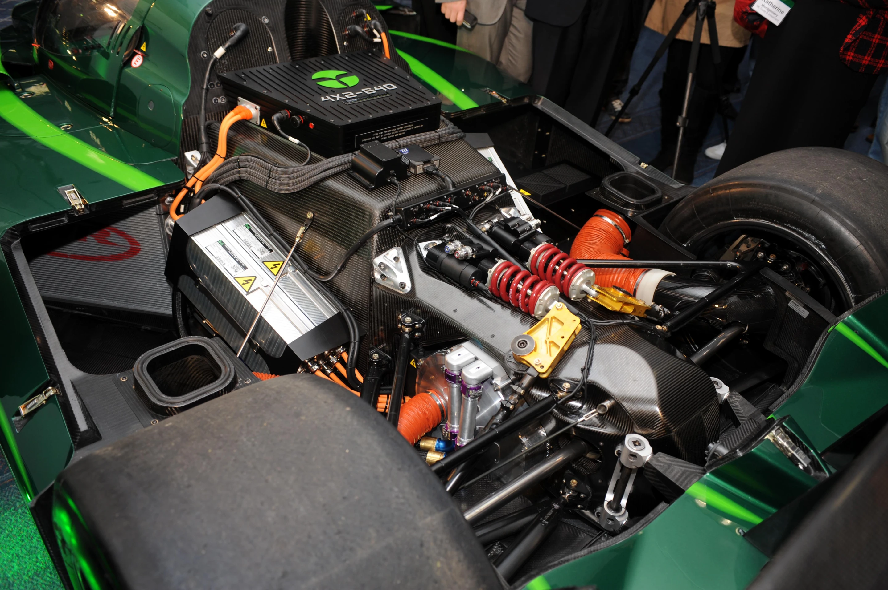 Showcasing new developments in electric racing technology - the Lola-Drayson B12/69EV electric racing car