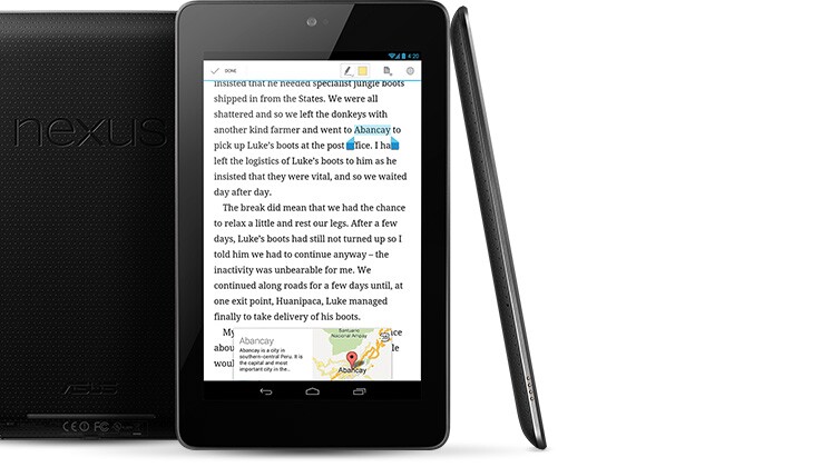 The Nexus 7 didn't change much, only adding more storage and a mobile data option