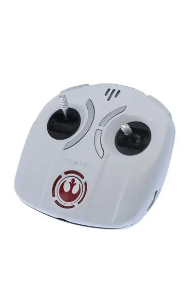 The remote for the Millennium Falcon and the X-Wing Starfighter brings to mind the light side of the Force