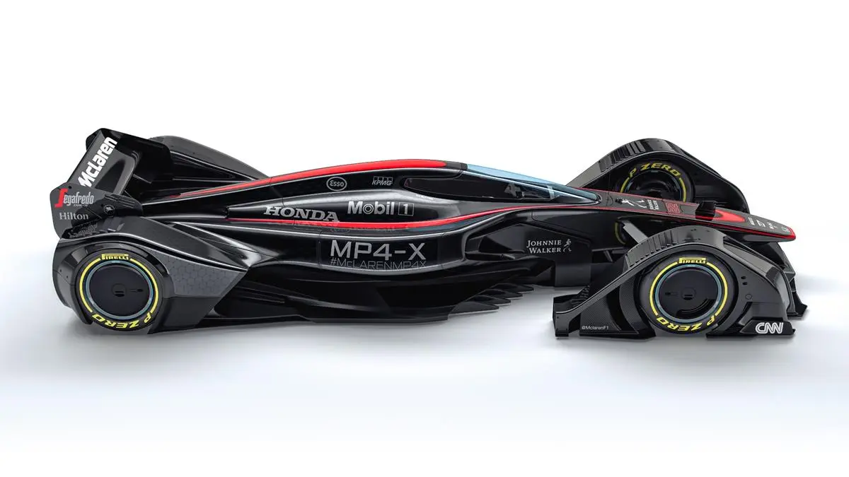 Electrodes in the surface of the car’s wings electronically control the McLaren MPX-4’s aerodynamics