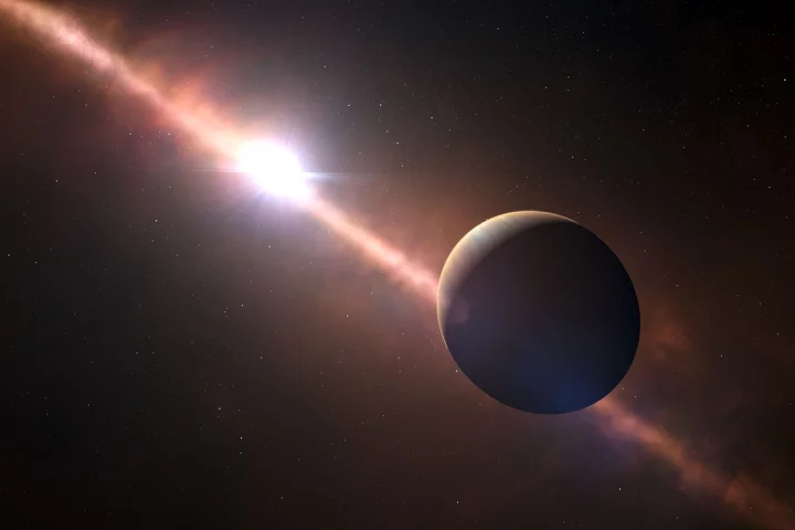 Artist's impressionof Beta Pictoris b