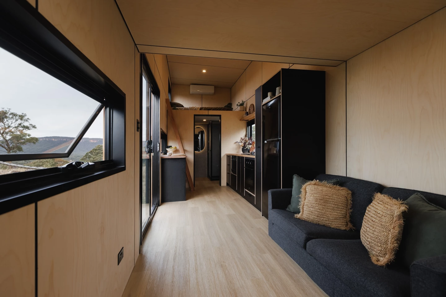 The Hartley's interior is finished in plywood and has a floorspace of 27 sq m (290 sq ft)