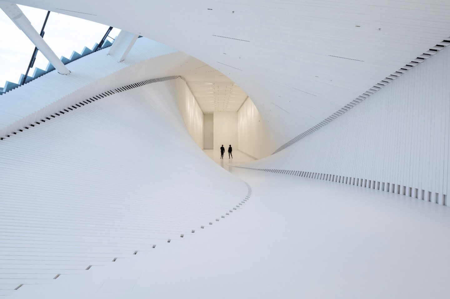 The Twist's striking twisting exterior form is repeated inside