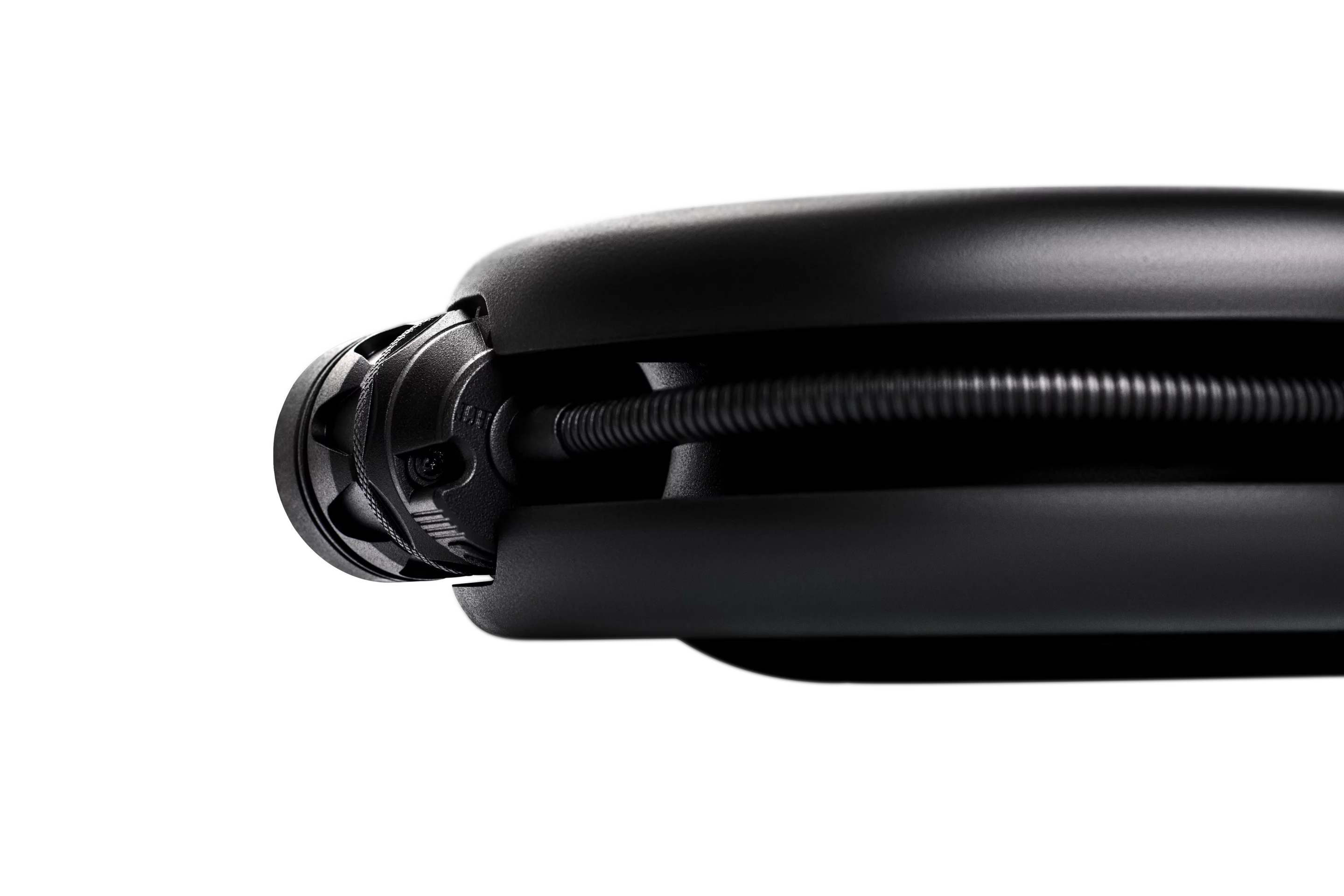 Lights bend back into the shell for storage