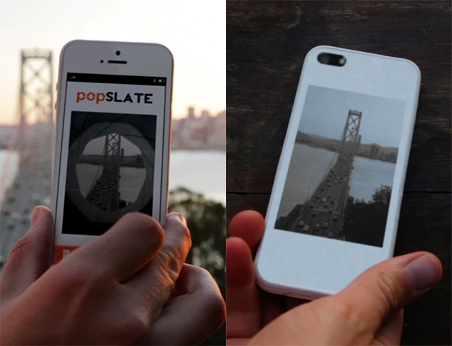 The popSLATE puts a customizable 4-inch E-Ink display on the back of your iPhone 5