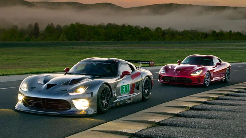 The 2013 SRT Viper GTS in race trim with the STR Viper