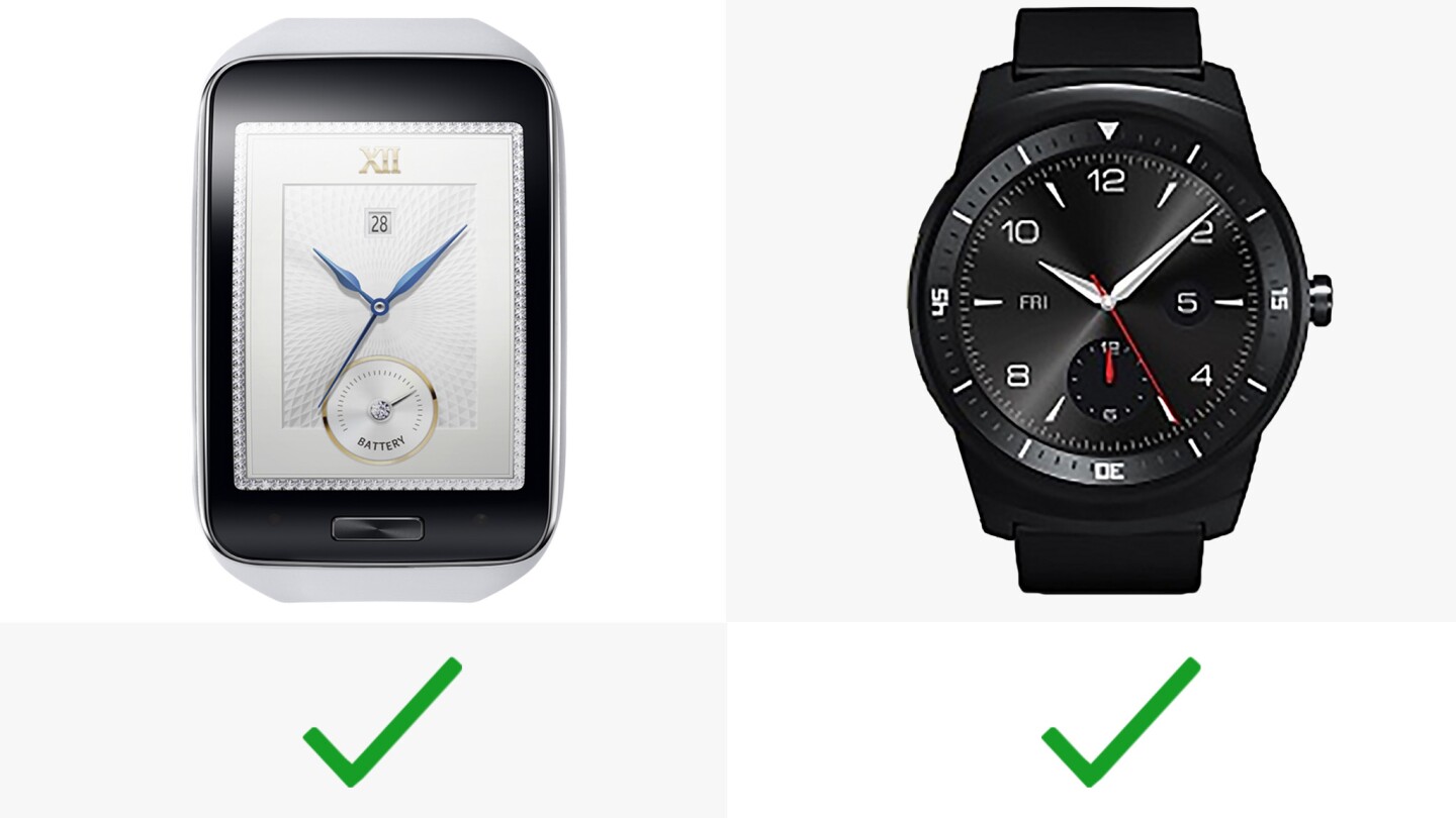 Both watches have swappable bands