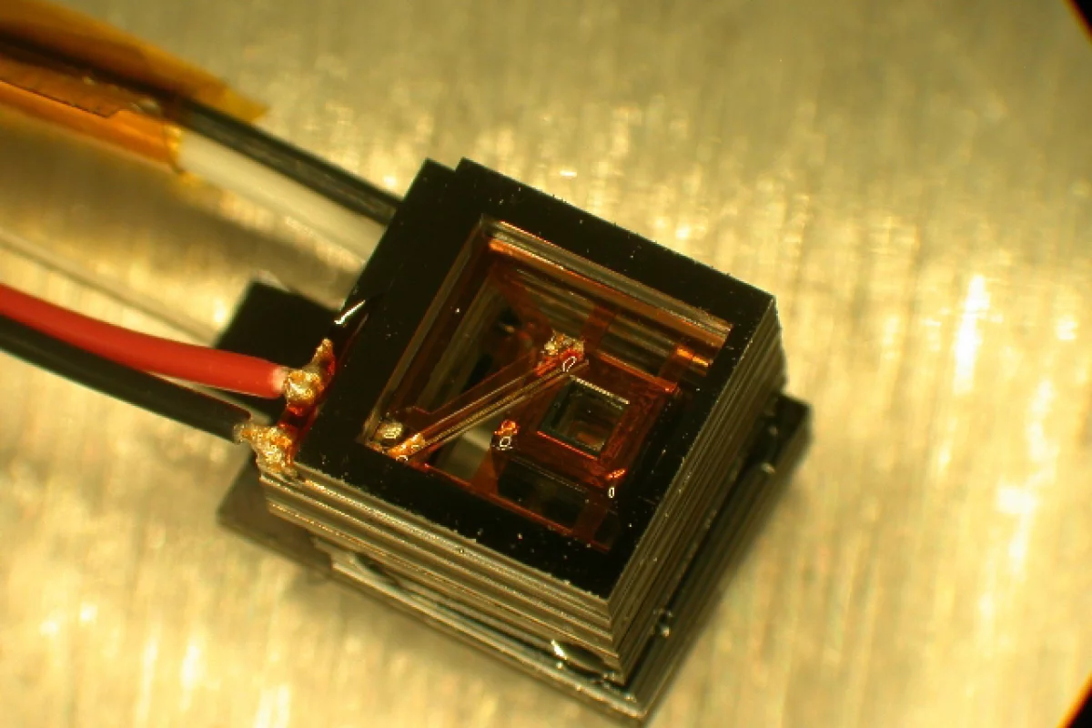 One of the NIST mini-sensors, capable of magnetically detecting a human heartbeat