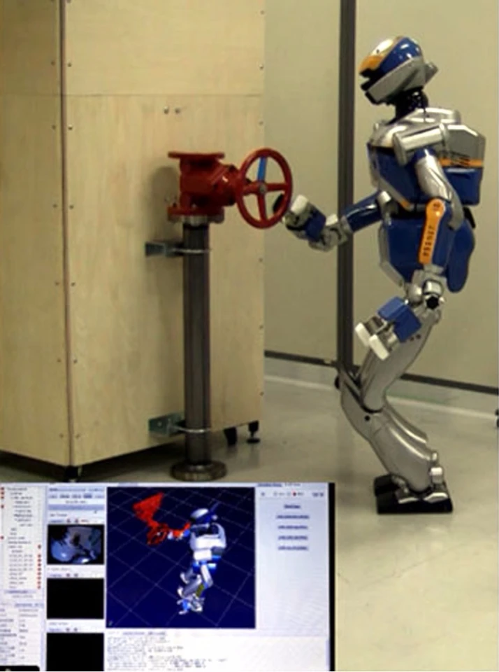 Planning and control of multi-contact movements by humanoid robot