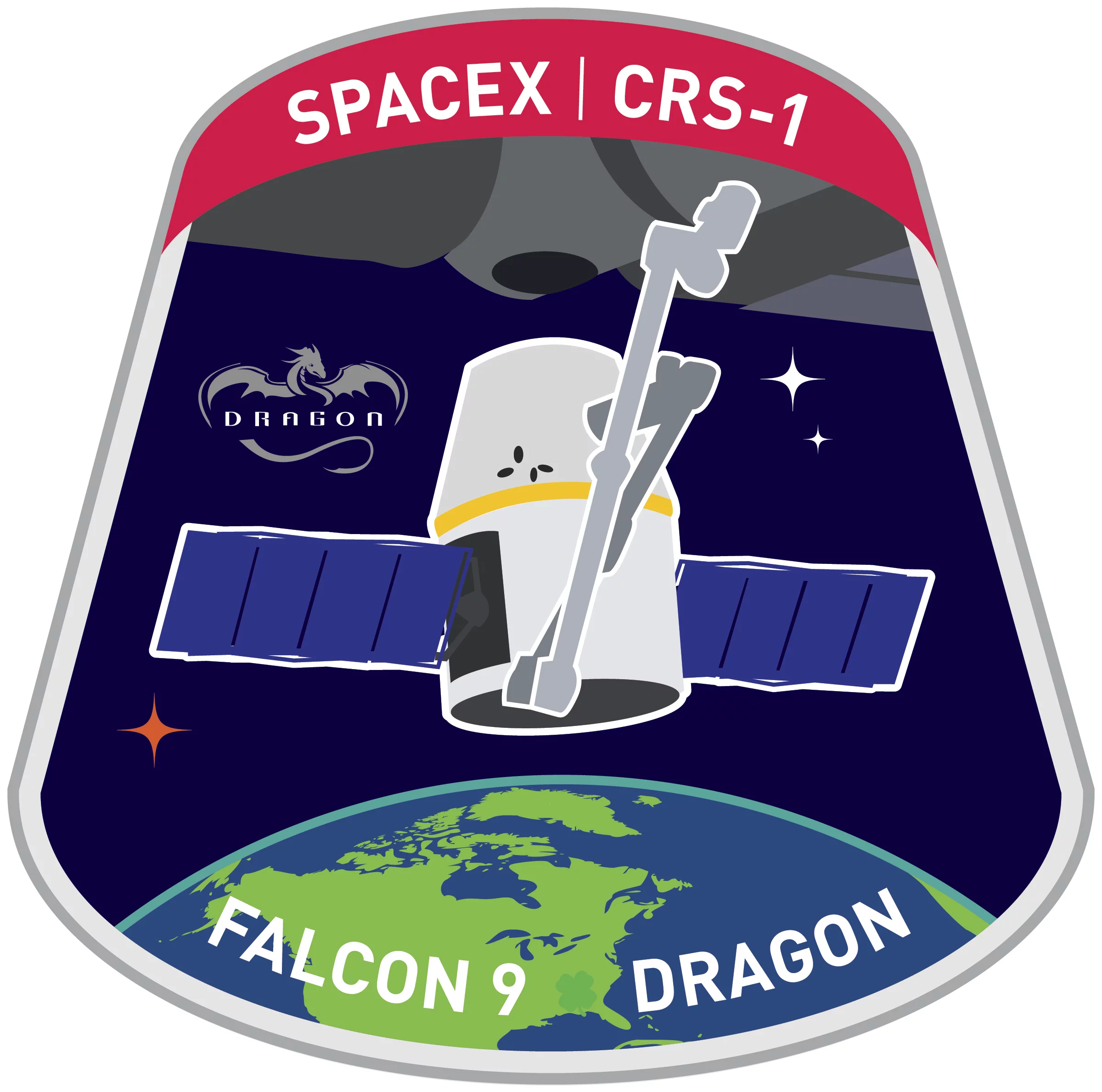Patch for the Dragon mission designated CRS-1
