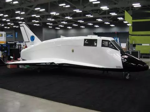 The Hermes spacecraft on display at National Instruments Week 2011 in Austin, TX