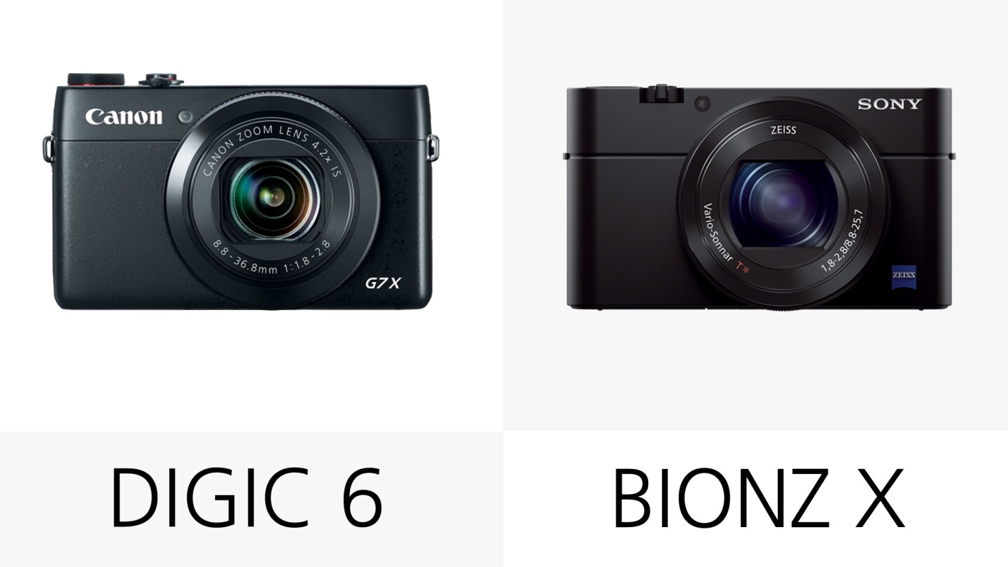 The Canon G7 X and Sony RX100 M3 have image processors which should keep things running smoothly