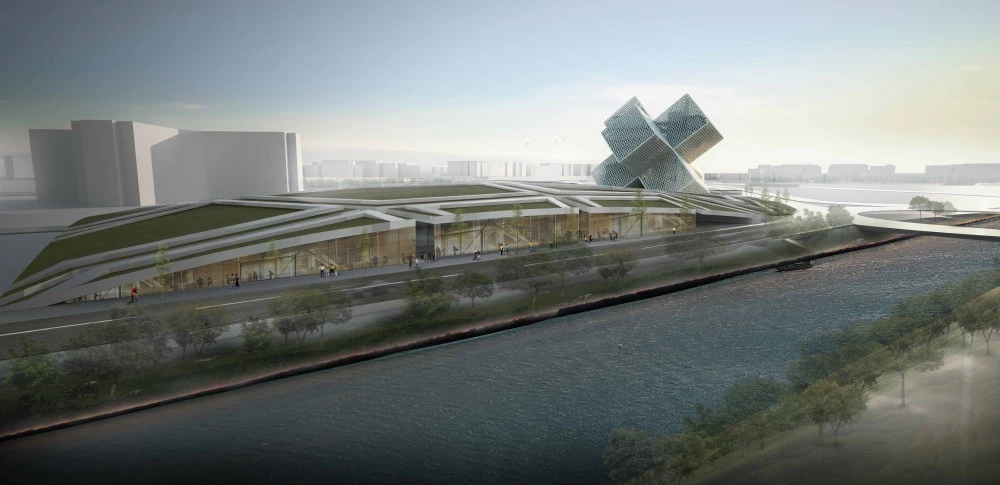 The exterior design of the building creates a striking landmark for the city of Istanbul (image: OODA)