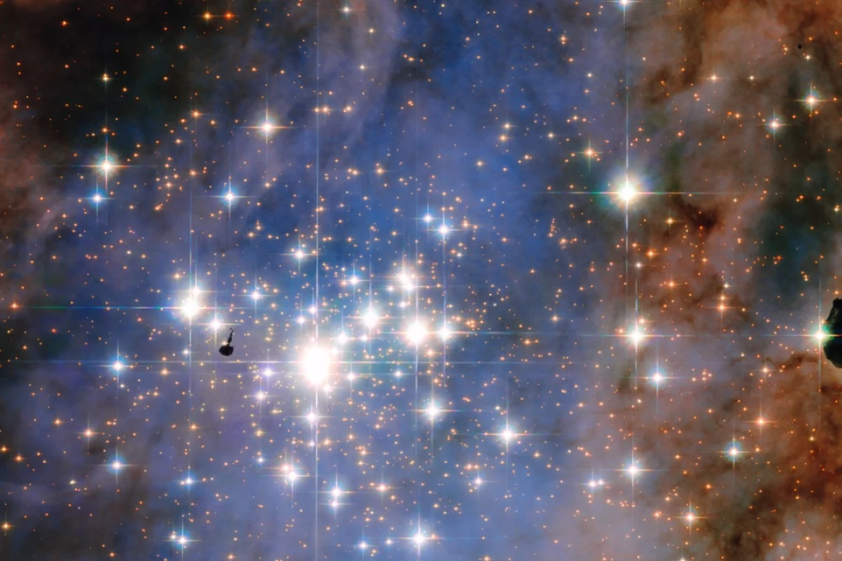 Composite image of the Trumpler 14 star cluster