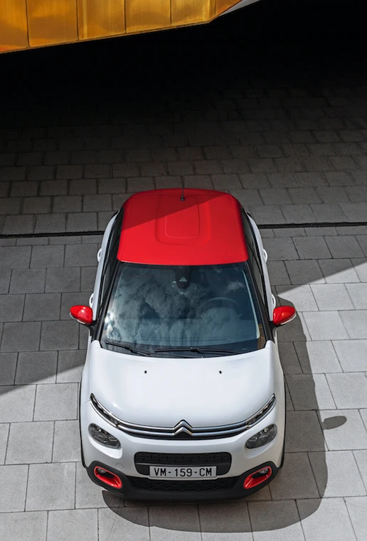 The roof can be had in a different paint finish to the body