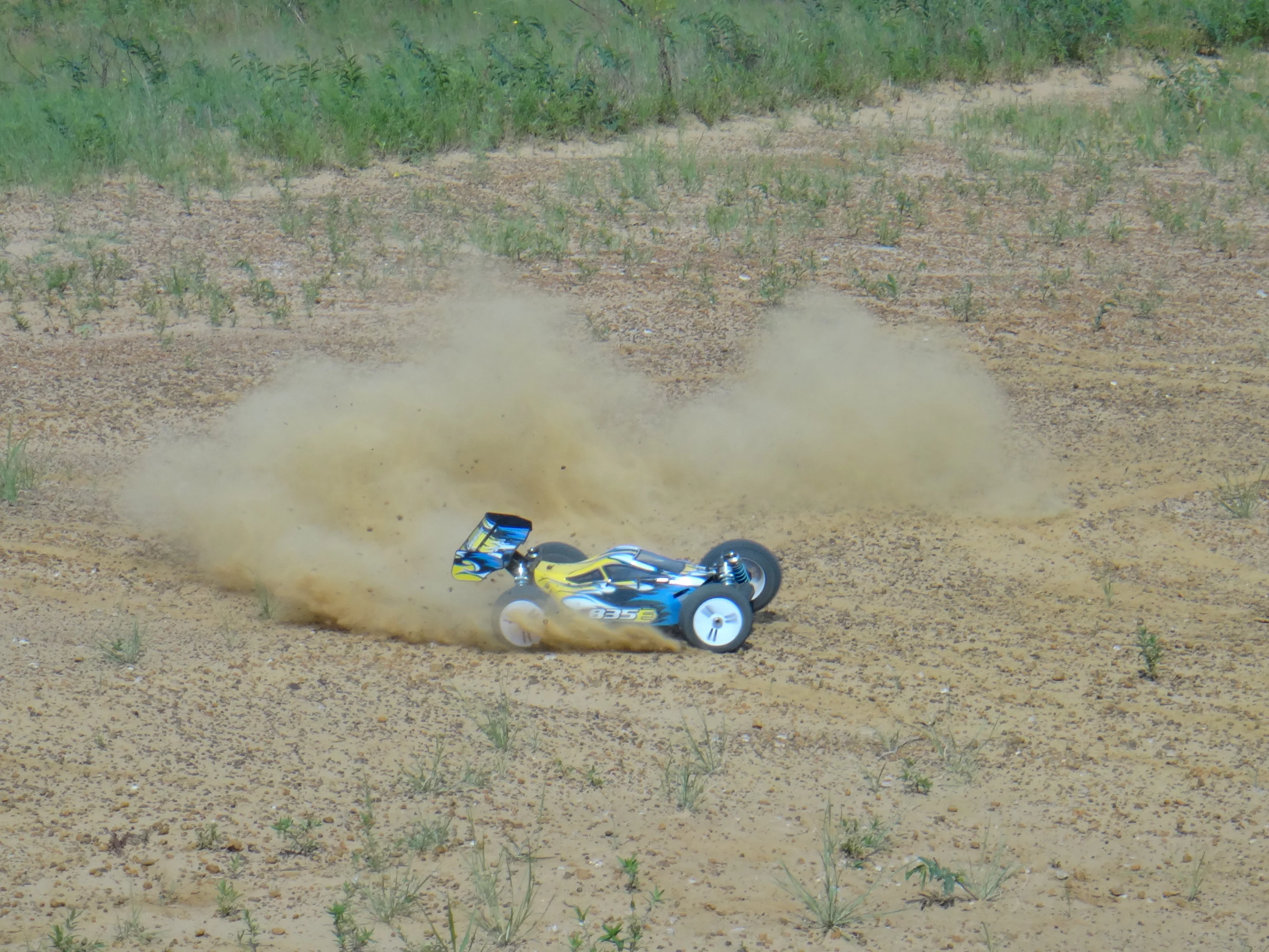 I had an absolute blast sending it zipping over the dry earth, tossing up a cloud of dust and debris everywhere it went