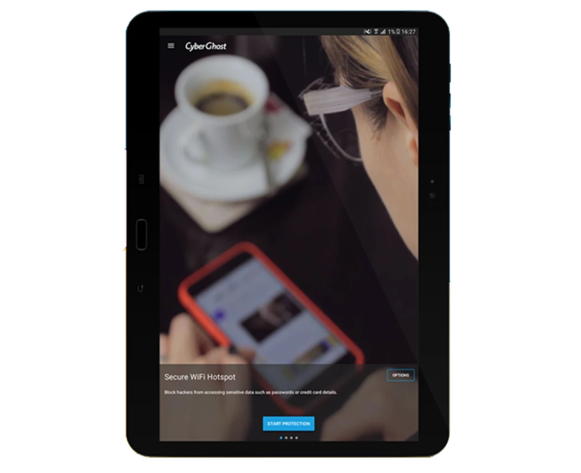 CyberGhost is one example of a VPN that can help protect you over a public Wi-Fi network