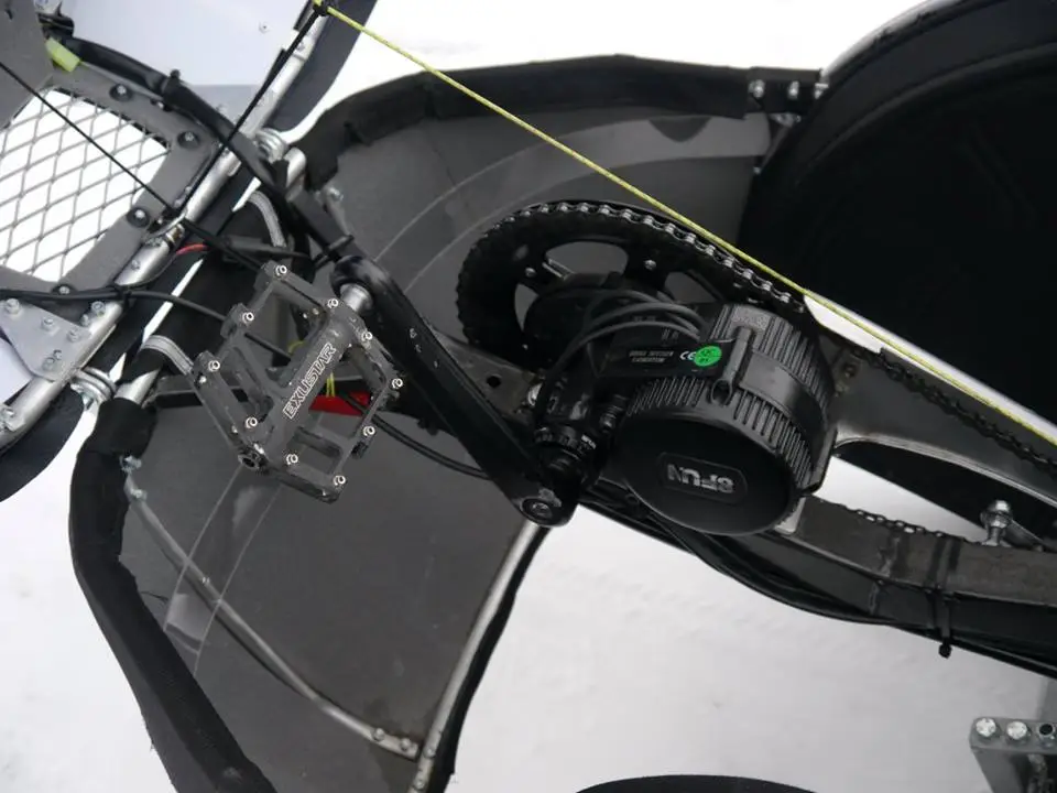 The PodRide's 250-watt motor