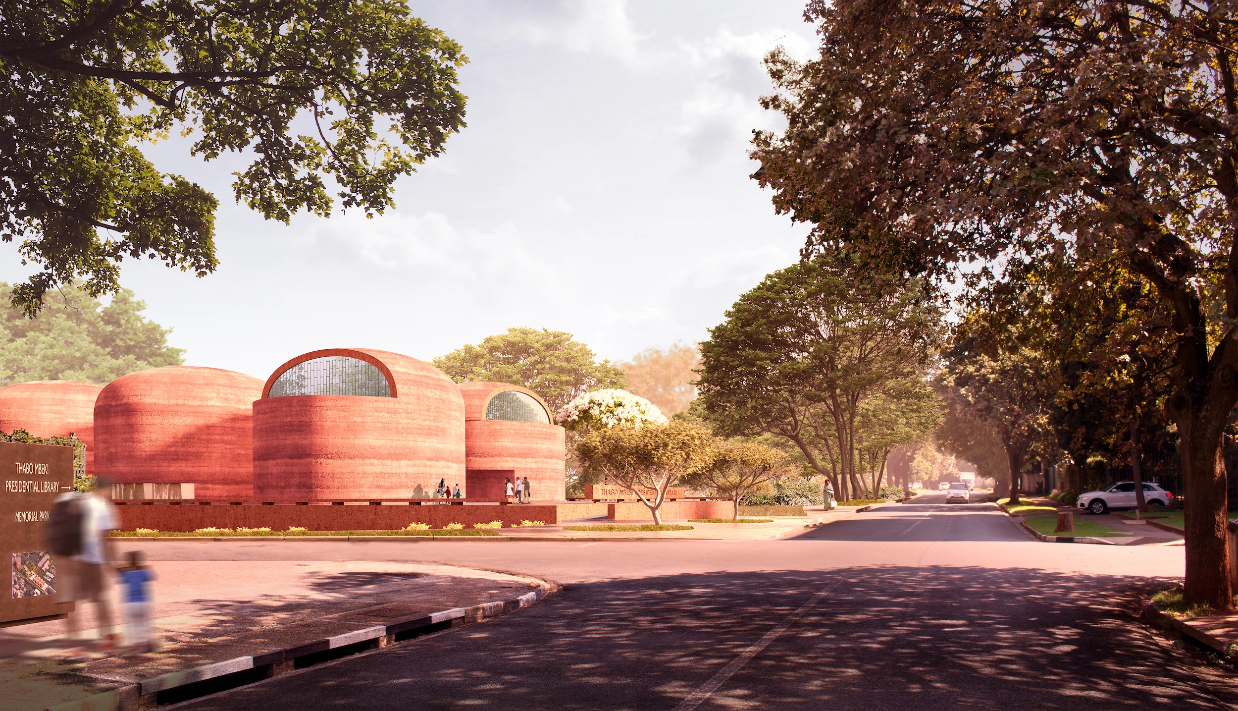 The Thabo Mbeki Presidential Library is slated for Johannesburg, South Africa, and is being created in collaboration with local firm MMA Design Studio