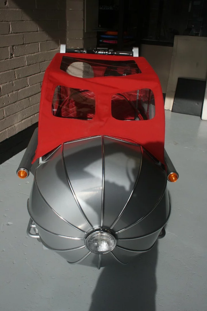 Rocket with deployed rain cover