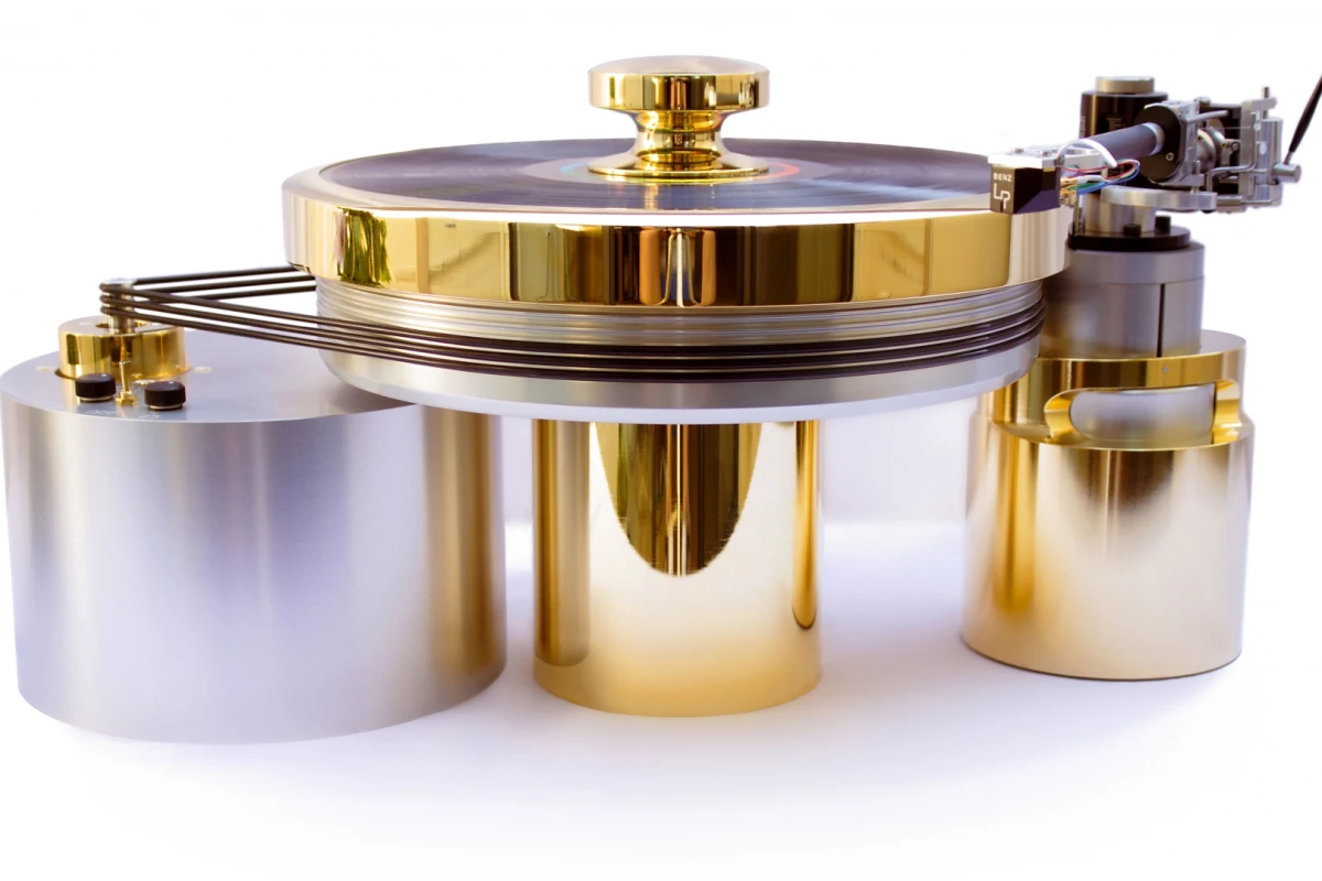 The One Degree of Freedom turntable features new technology to help keep system-related acoustic blurring or distortion from spoiling the enjoyment of the audio - at a cost of $150,000 (Photo: Onedof)