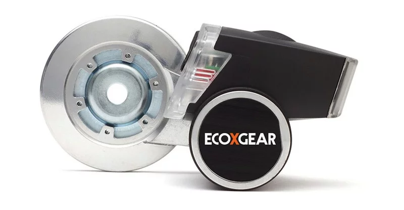 EcoXPower's wheel-hub based power-plant contains a lithium-ion battery to ensure the lights stay on when come to a stop