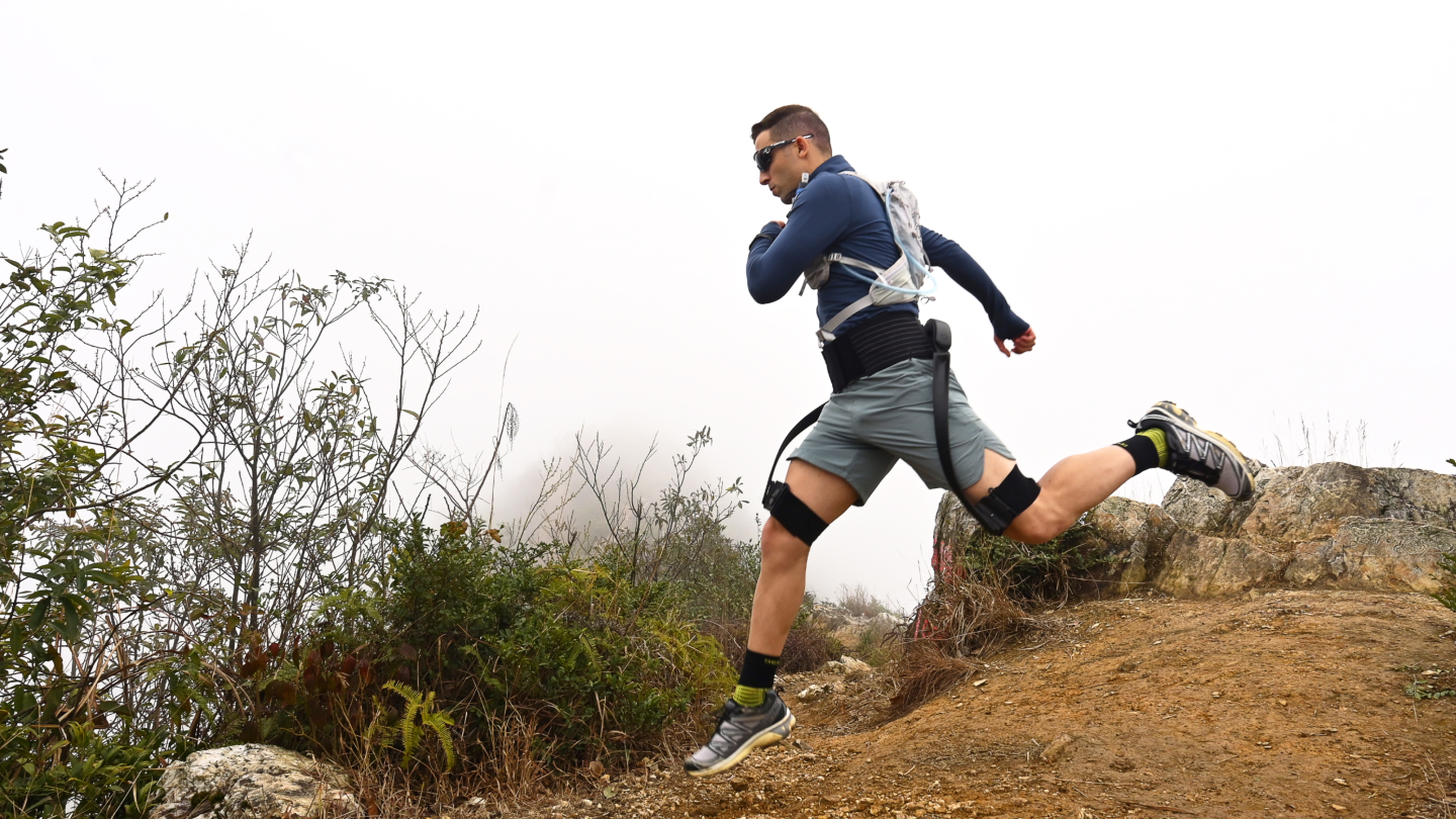 The Hypershell Omega prototype exoskeleton has running modes and supports speeds up to 12 mph in "hyper mode"