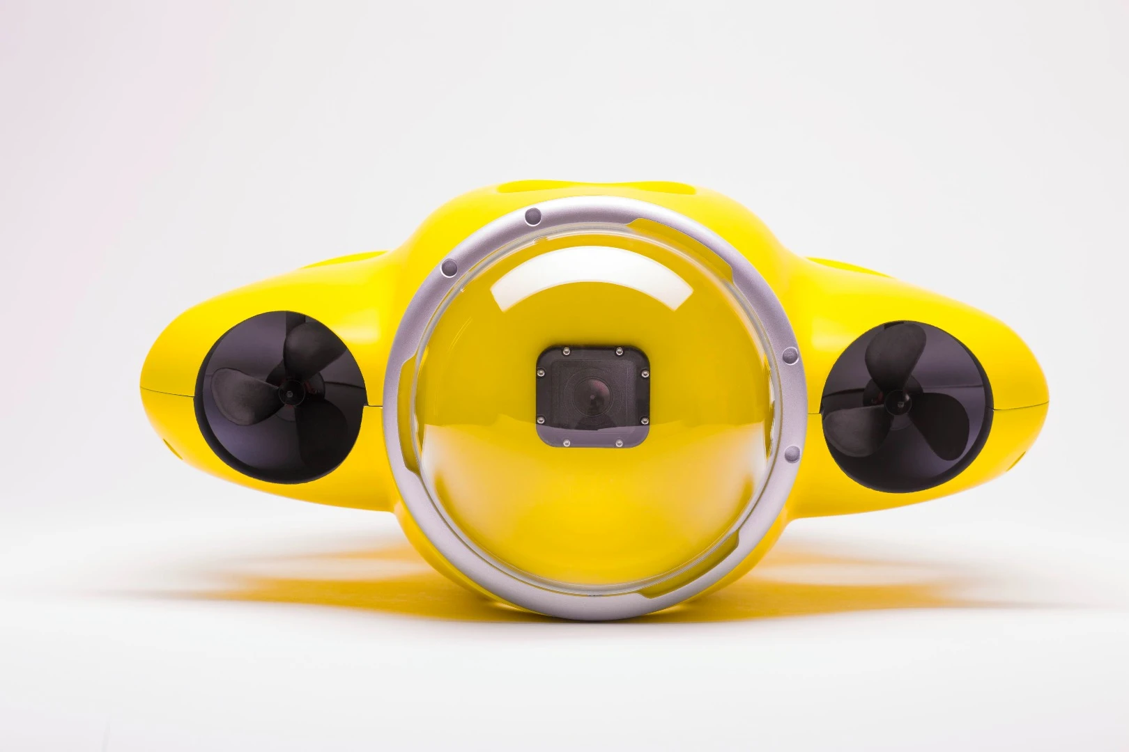 The finished version of the iBubble will incorporate a distortion-free optical dome in which the user's GoPro Hero 3 or 4 will be mounted