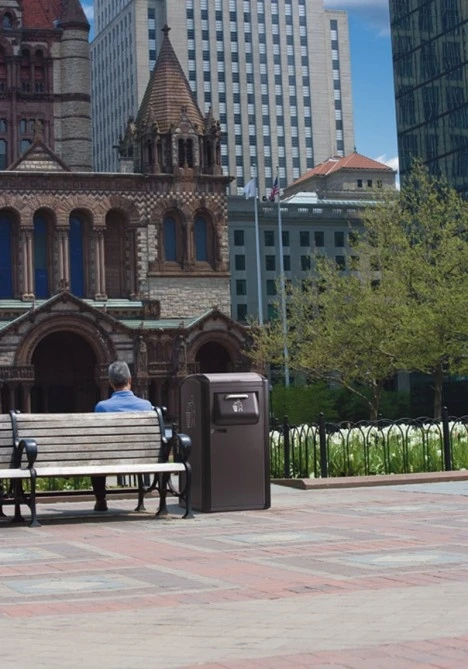 BigBelly solar trash compactor