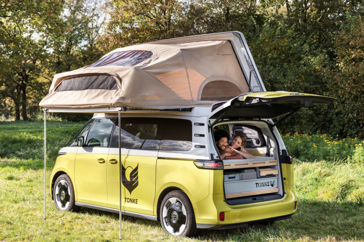 Tonke teases its latest Volkswagen ID. Buzz camper products
