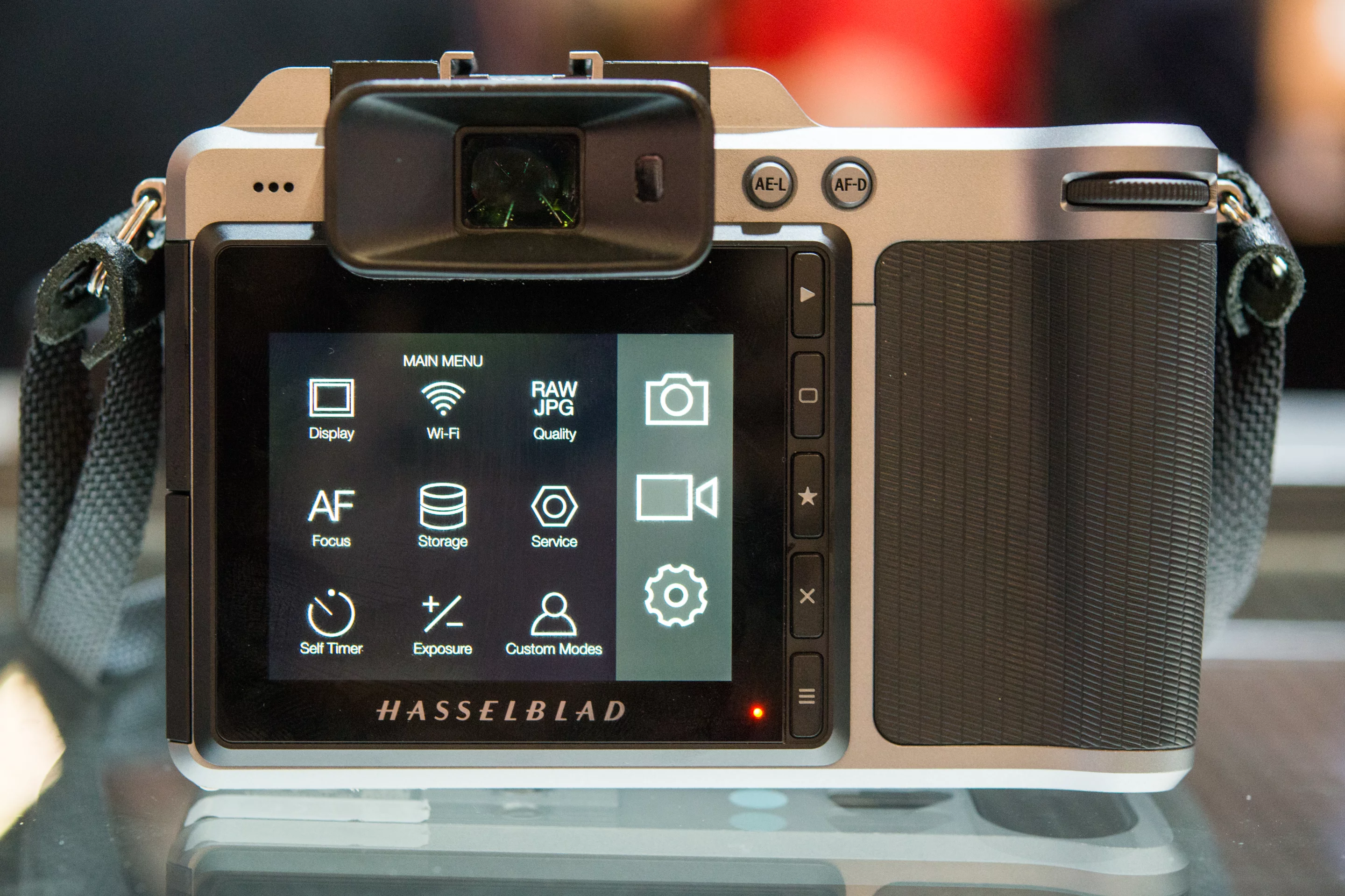The menu system on the Hasselblad X1D