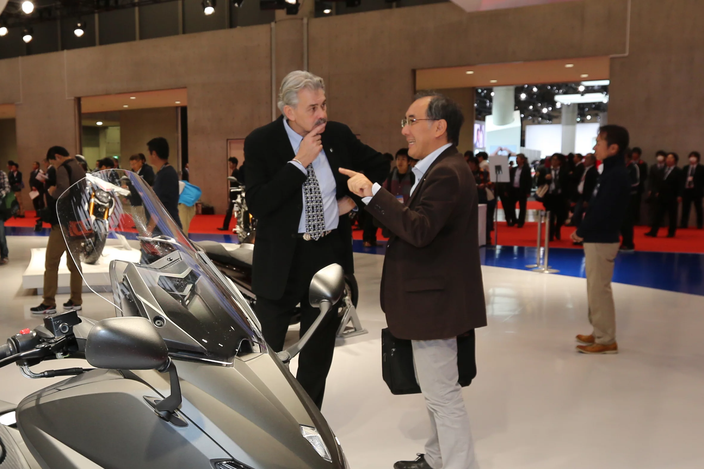 Gordon Murray on the Yamaha stand
