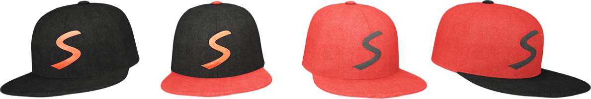 The team claims Snaptrax to be weatherproof and are offering the cap in four varying combinations of red and black