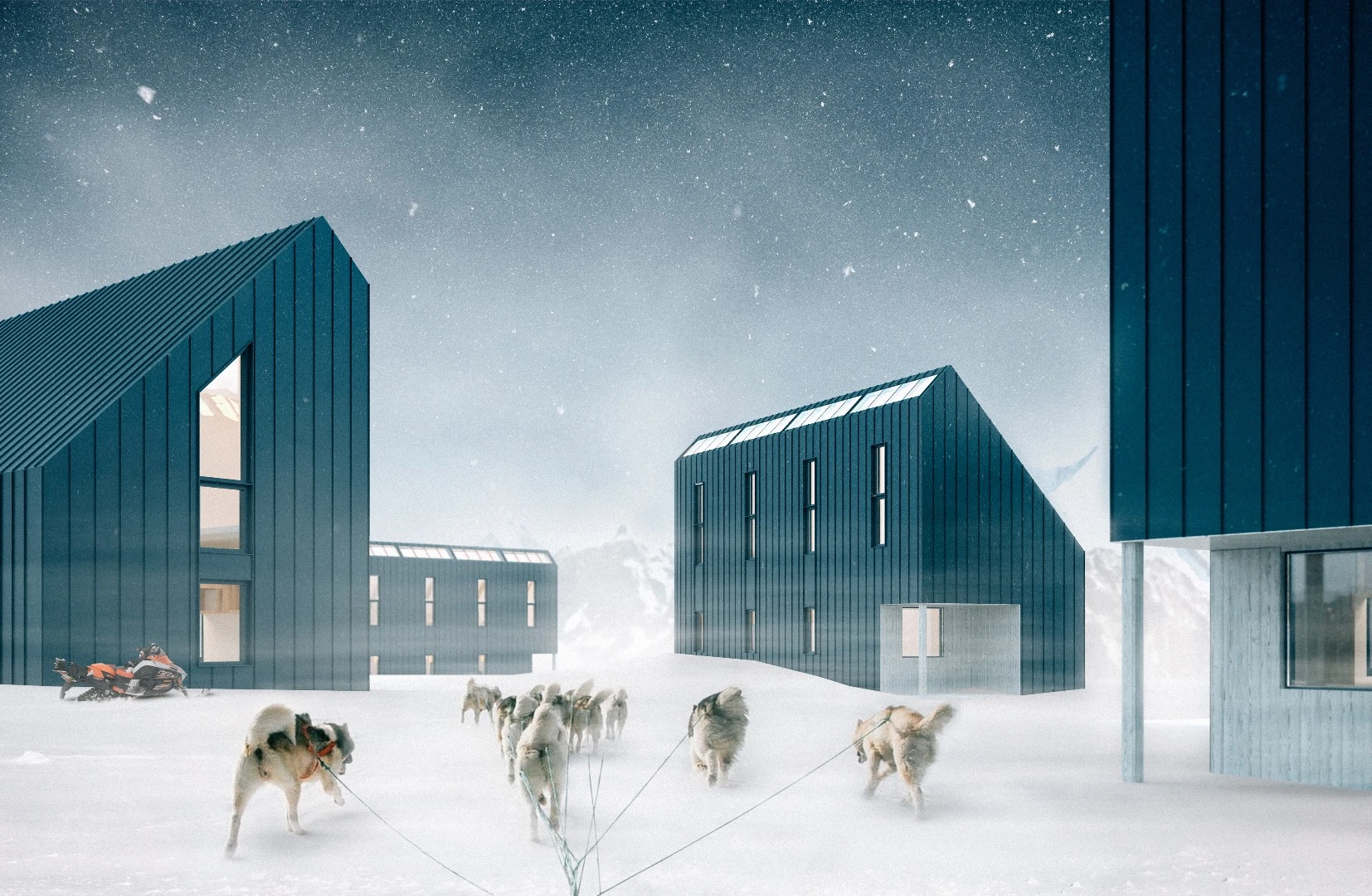The cabins will come in several sizes, starting from a small hut all the way up to a large model able to sleep up to 24 people