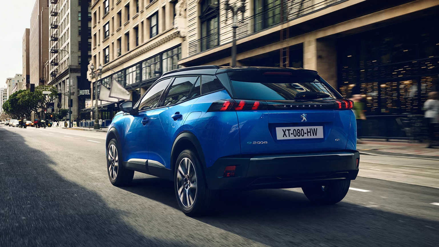 Peugeot's second generation compact crossover 2008 will be available in 136 hp electric, 99 hp, 128 hp, and 153 hp versions of the 1.2-liter PureTech three-cylinder engine and a 99 hp or 130 hp 1.5-liter BlueHDI diesel