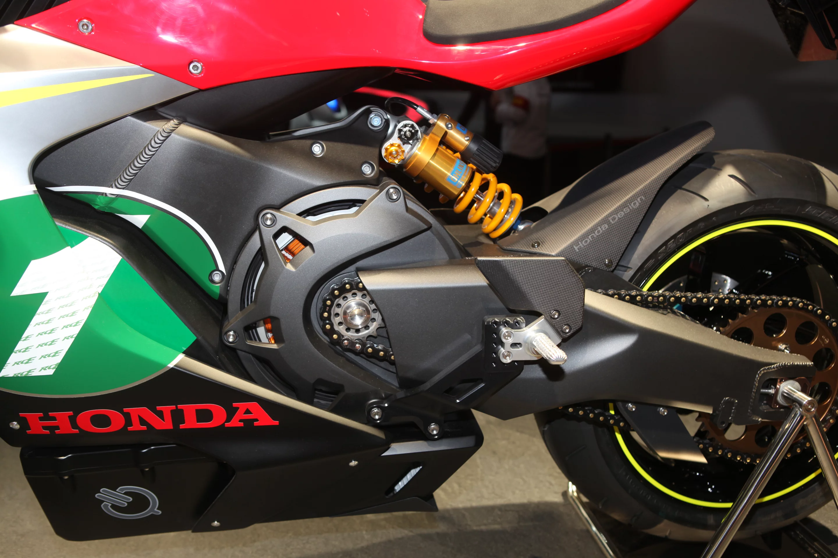 The Honda electric race bike shown at the 2011 Tokyo Motor Show