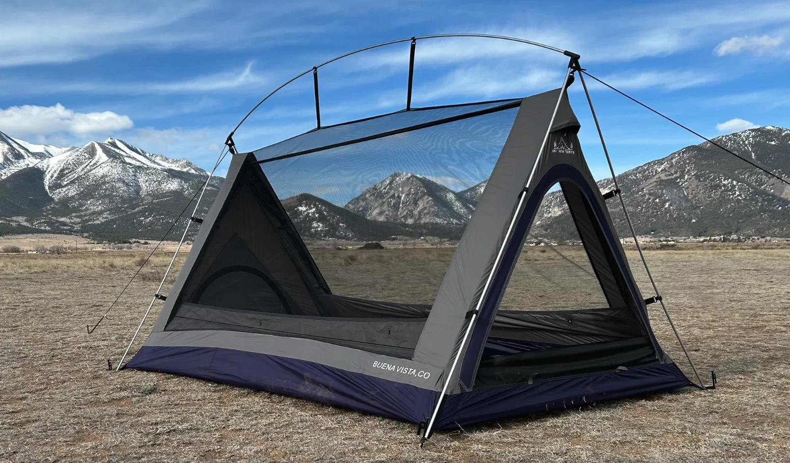 Sky View presents a new style of tent designed from ground to peak for better stargazing