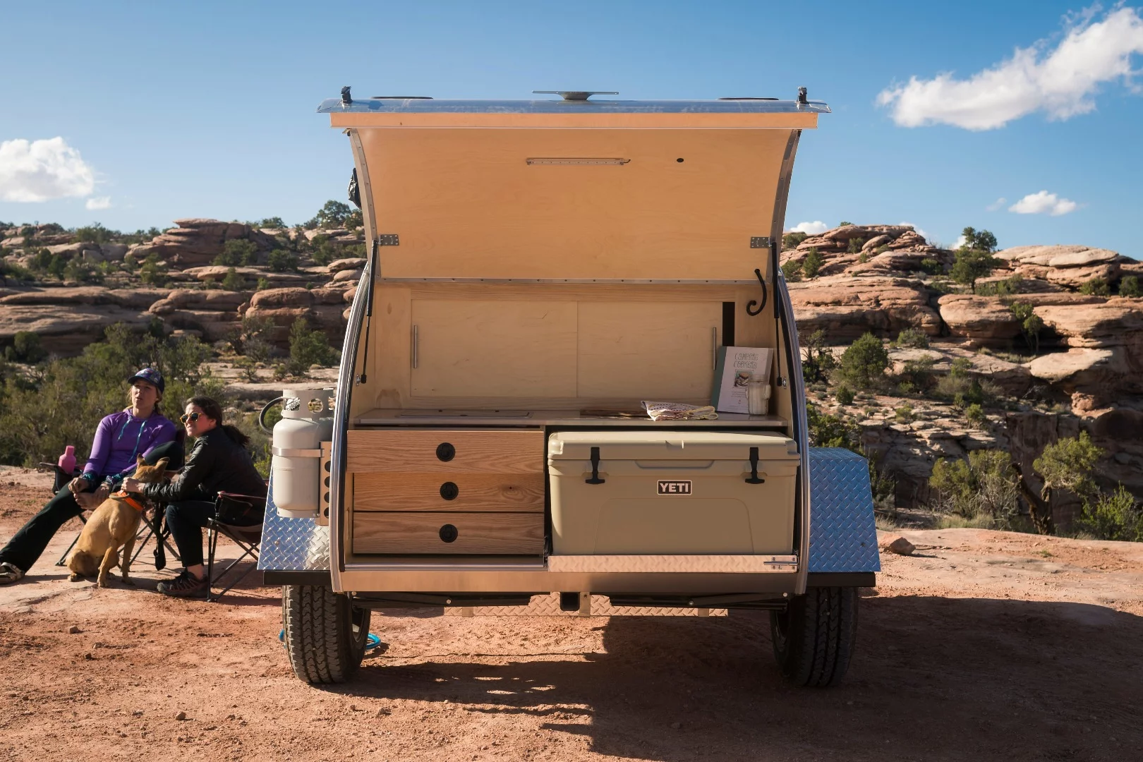 Escapod Topo trailer galley