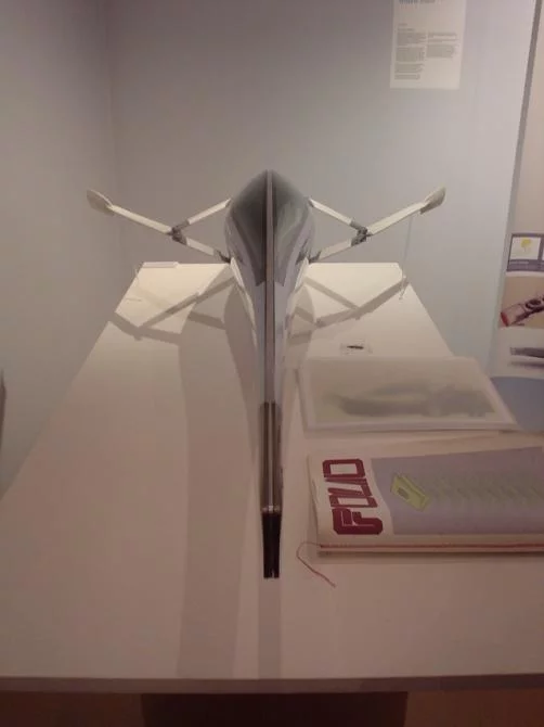 Rear view of the scale model