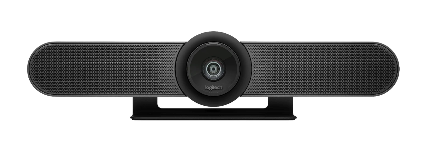 The Logitech MeetUp is built with a 4K, wide-angle camera with a 120-degree field of view, and three voice-isolating microphones