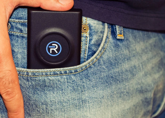 The portable battery gives the phone a little extra juice