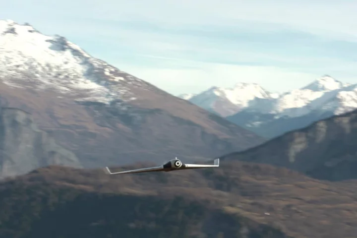 The Disco drone is crafted from expanded polypropylene and can fly for 45 minutes at time