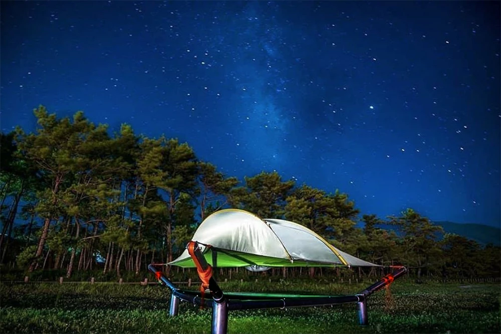 Many a plane ticket is a cheaper way of getting into the air than a Tentsile tent and stand combo, but the Tentsile duo will be there to get you up in the air any time you need an escape