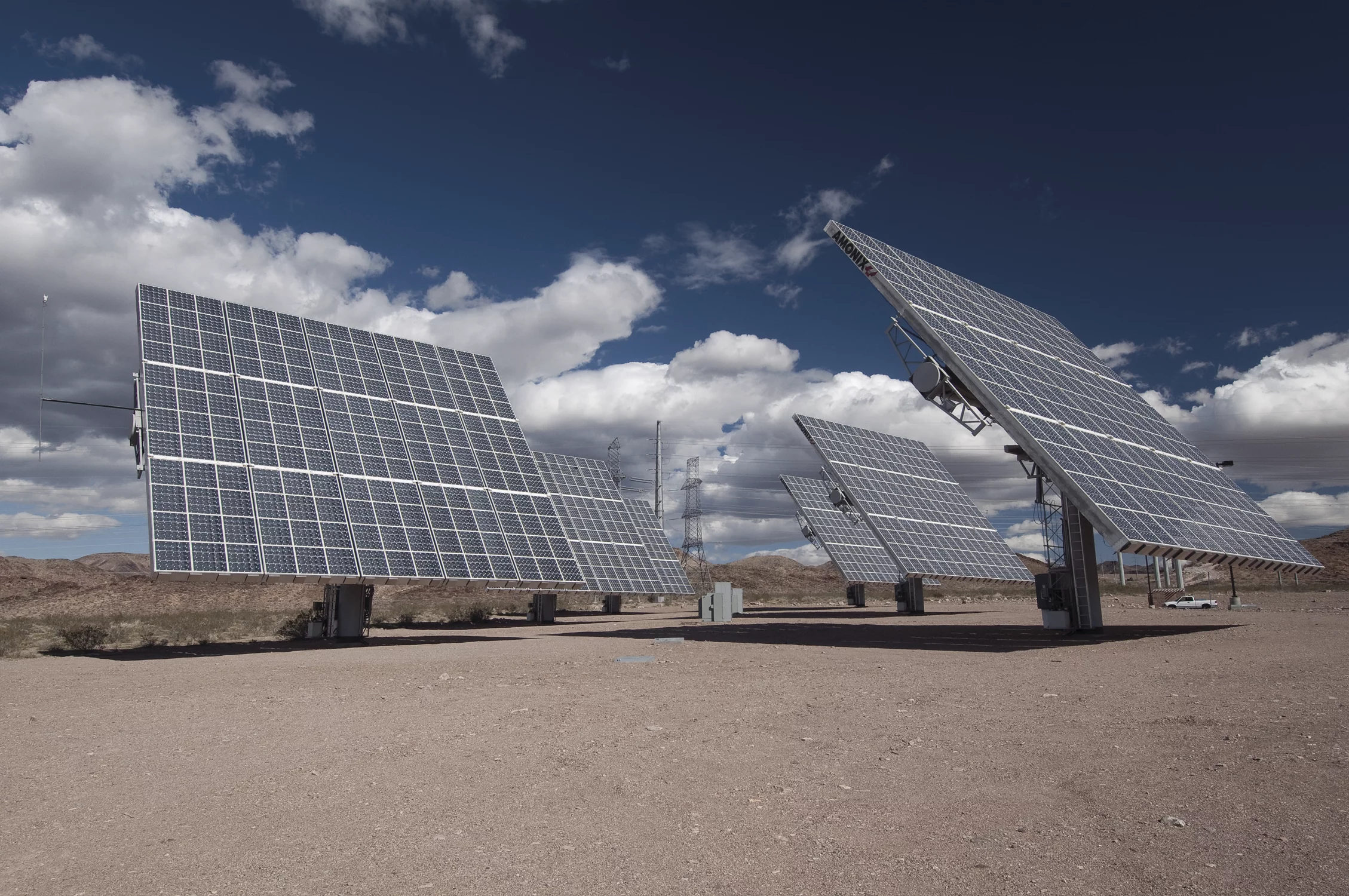 Amonix solar panels at the River Mountains Water Treatment Facility, Nevada