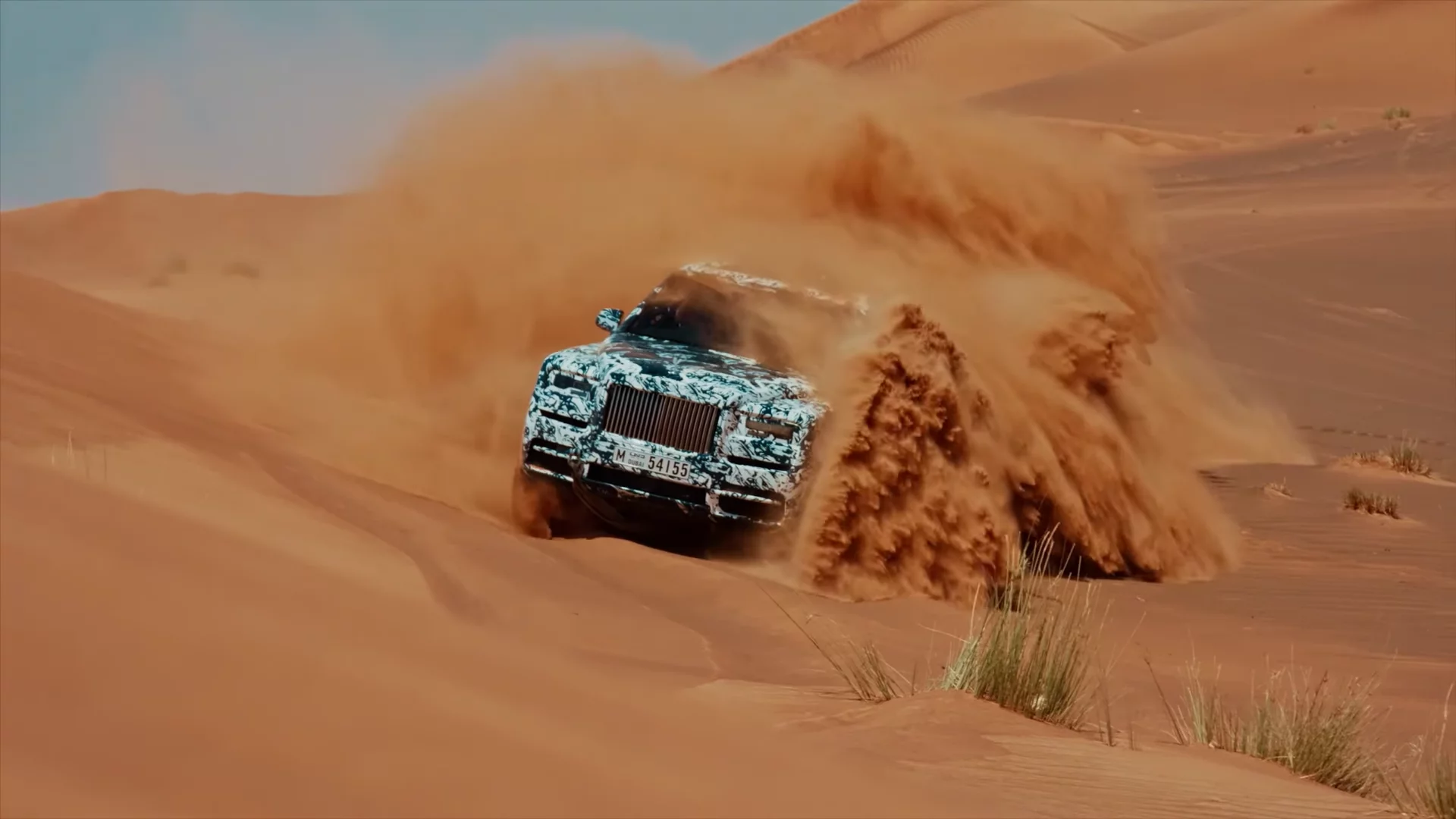 Rolls Royce's Project Cullinan going for a fang in the sand dunes